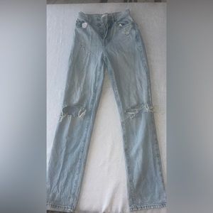 Pacsun distressed dad jeans
